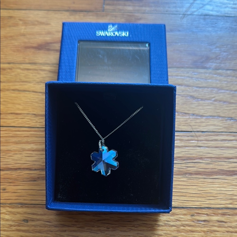 Swarovski Crystal Snowflake Pendant Necklace